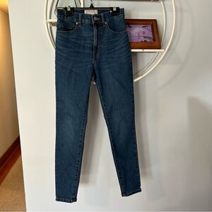 Everlane Women's 24 Ankle High Rise Blue Denim Skinny Jeans